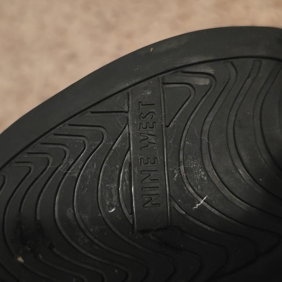 Vintage Nine West Peep Toe Heels Size 8.5 (07gw1) - Picture 10 of 13